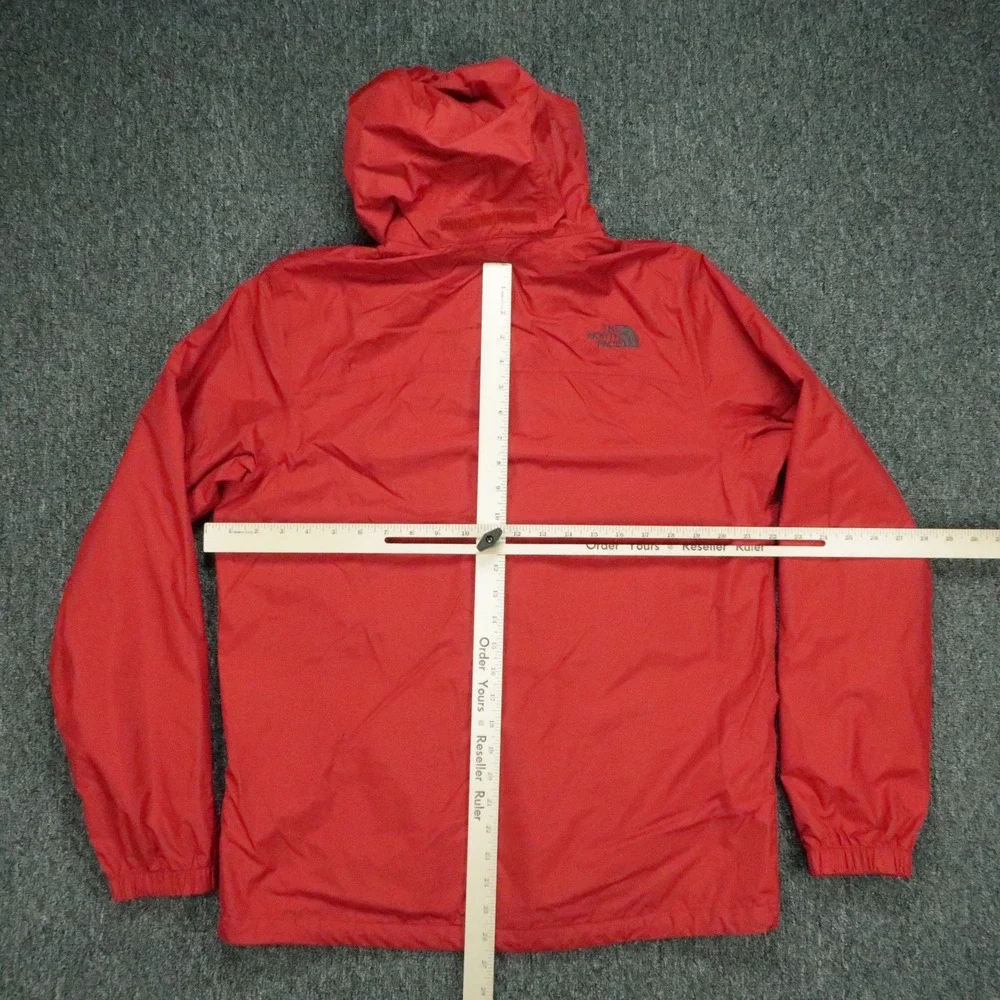 The North Face Jacket Mens Medium Red Resolve 2 Waterproof DryVent Hooded Lined